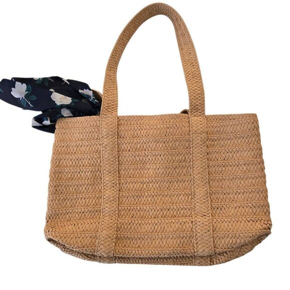 Draper James Womens Casual Straw Tote Bag - Picture 2 of 13